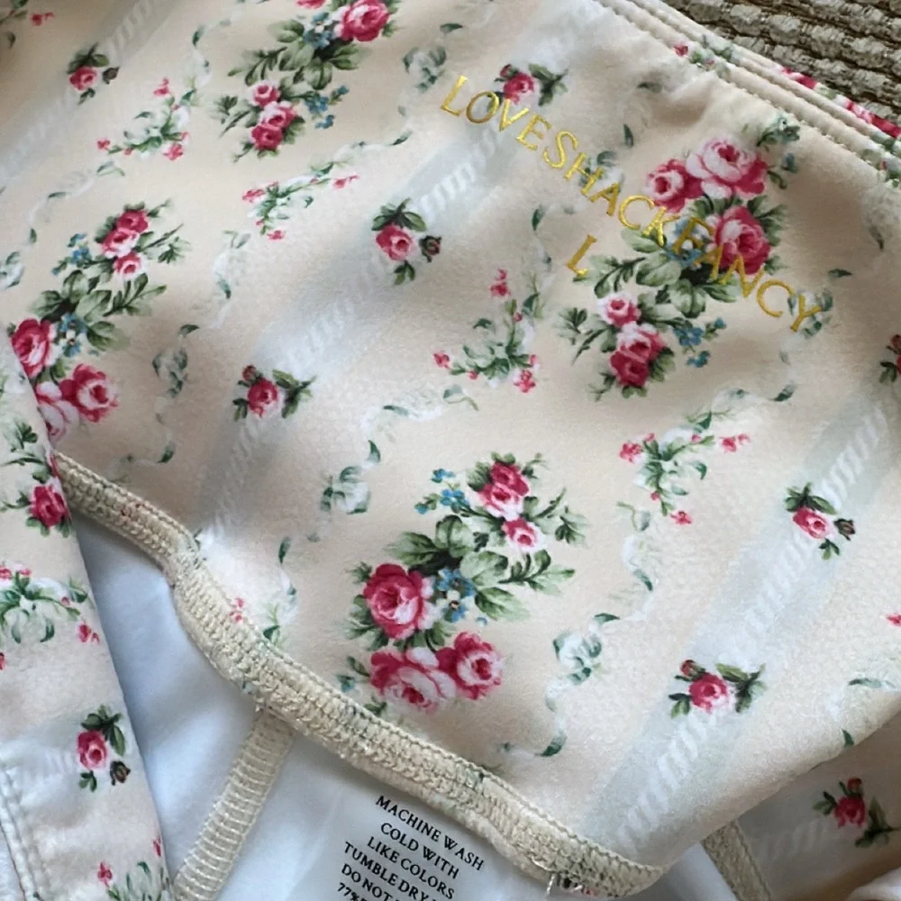 NWT Loveshackfancy Bandier Leggings - Picture 3 of 3